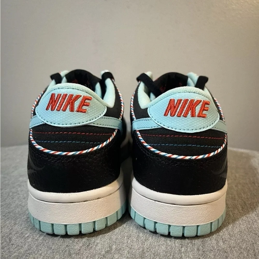 Nike Dunk Low Retro SE (GS) Barber Shop Black Shoe Size 7Y/Women 8.5 DN3351-001 - Picture 5 of 11